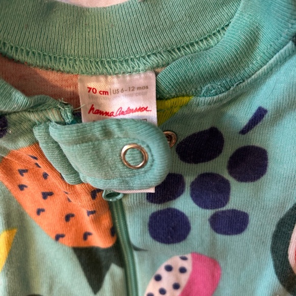 Bundle of 4 Hanna Andersson Organic Cotton short sleeve Baby Romper 6-12 months - Picture 9 of 13